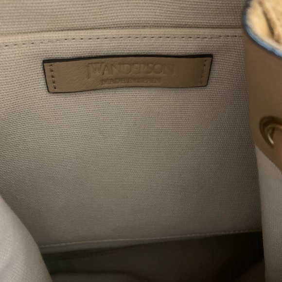 JW ANDERSON Tan Backpack with Gold Accents - Picture 15 of 16
